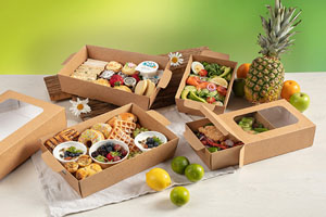 Medium Platter Box with Window - 25x Per Pack